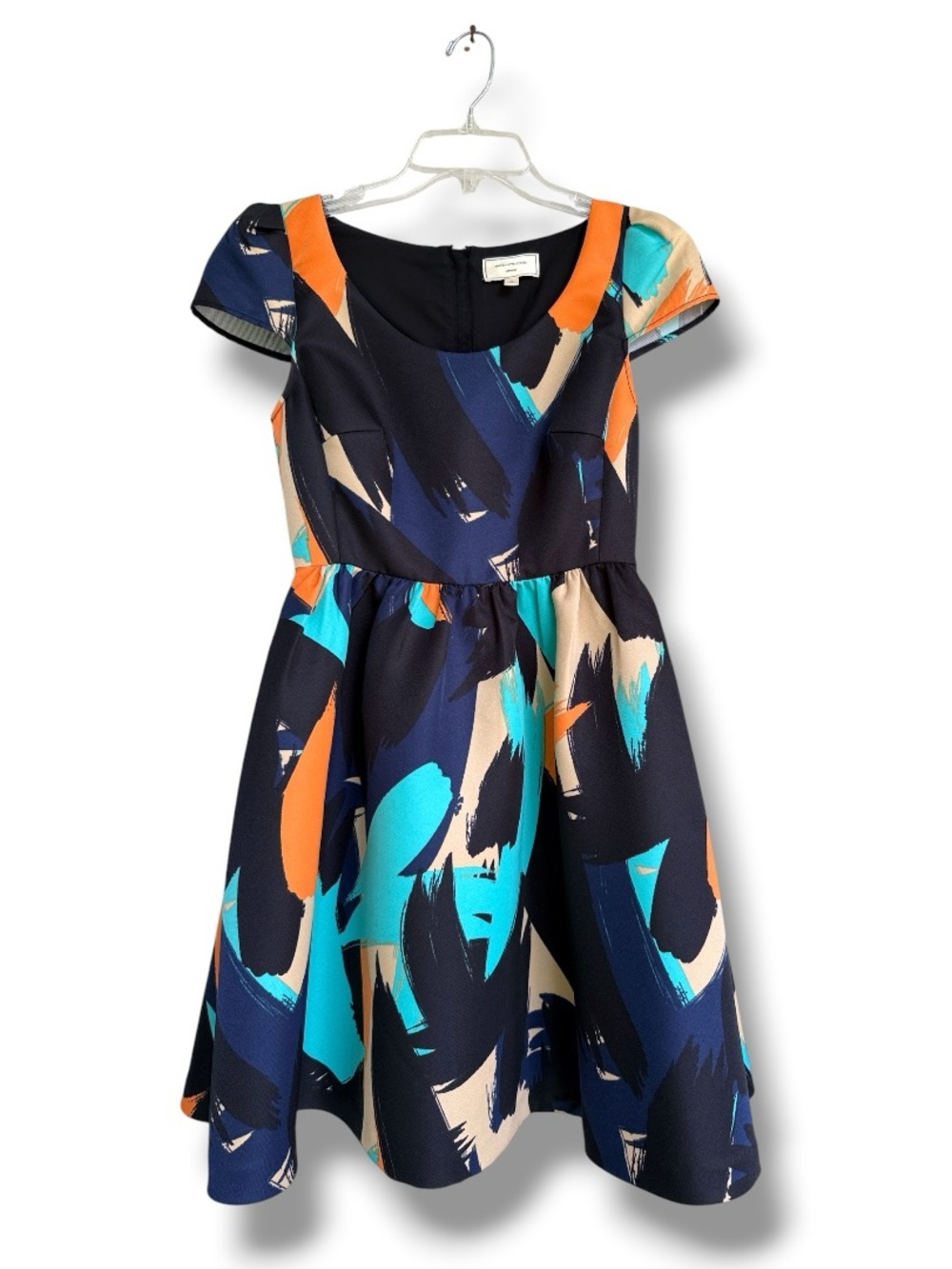 Anthropologie Moulinette Soeurs Pinion Cap Sleeve Fit & Flare Dress Size 2 - Picture 4 of 13